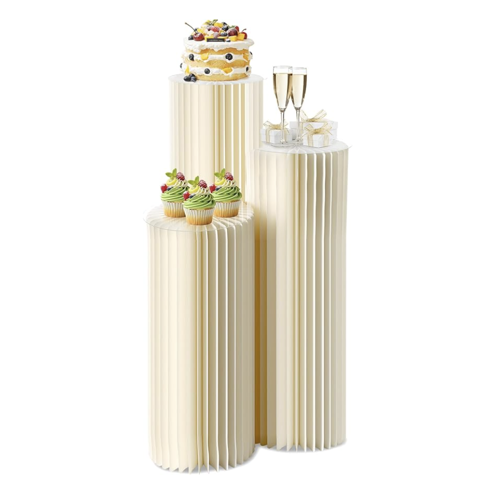 cylinder decorative stands for weddings
